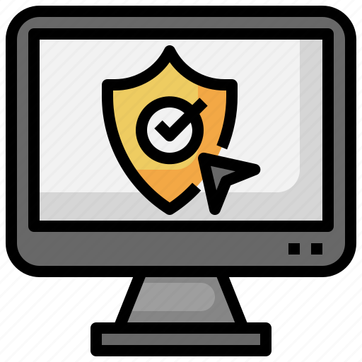 Computer, insurance, shield, interface, security icon - Download on Iconfinder