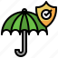 umbrella, shield, insurance, protection 