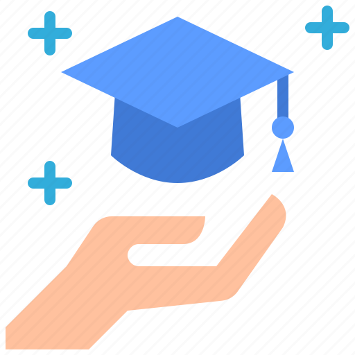 Education, insurance, study, university, hand, protection icon - Download on Iconfinder