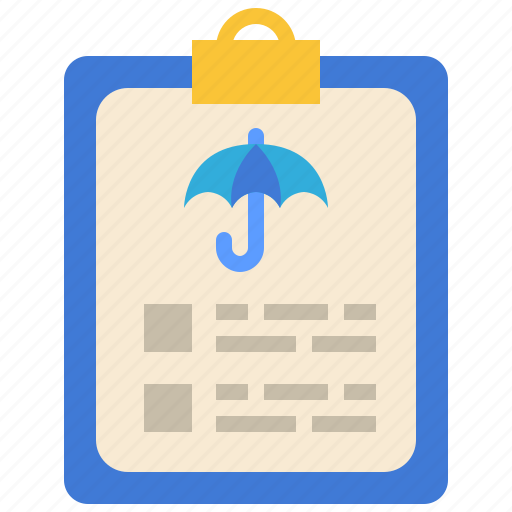 Insurance, policy, umbrella, protection, document icon - Download on Iconfinder