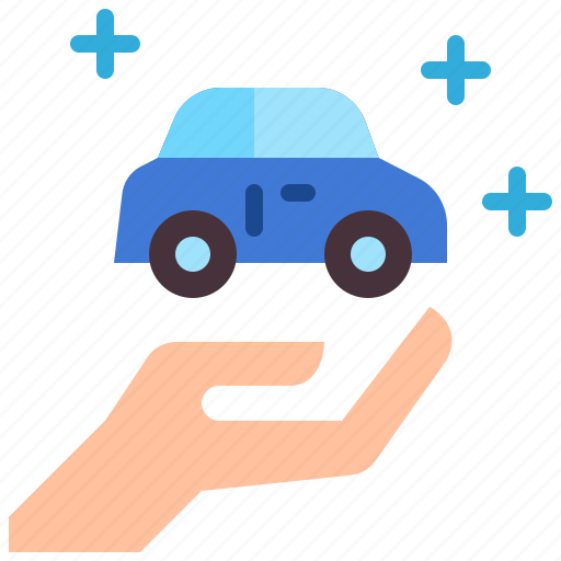 Car, insurance, travel, transport, automobile, hand icon - Download on Iconfinder