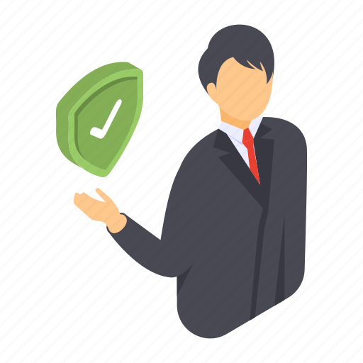 Insurance agent, insurance manager, owner, id card, gentlemen, policy holder, financial loss protection icon - Download on Iconfinder