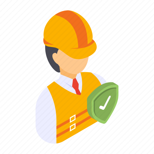 Builder, worker, employee, insurance, construction company, worker relief, employeer perks icon - Download on Iconfinder