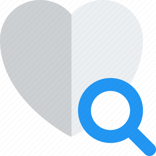Heart, search, medical, insurance icon - Download on Iconfinder