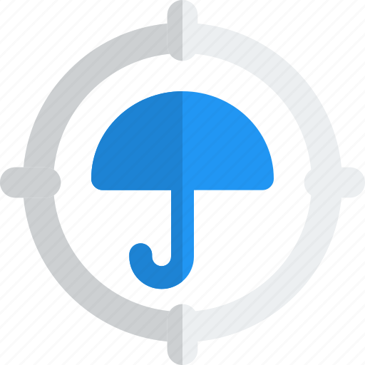 Umbrella, target, medical, insurance icon - Download on Iconfinder