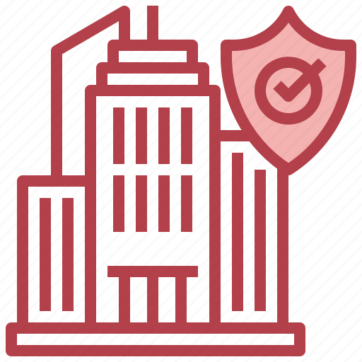 Building, safe, public, shield, insurance icon - Download on Iconfinder