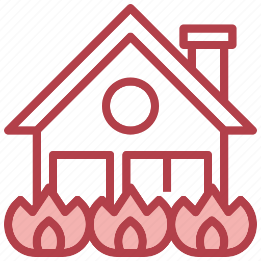 Fire, insurance, accident, house, security icon - Download on Iconfinder