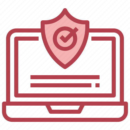 Laptop, shield, insurance, protection icon - Download on Iconfinder