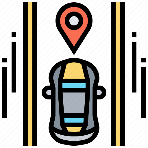 Car, gps, navigation, pin, satellite icon - Download on Iconfinder