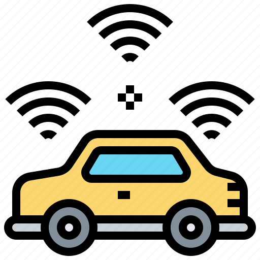 Car, sensor, technology, vehicle, wireless icon - Download on Iconfinder