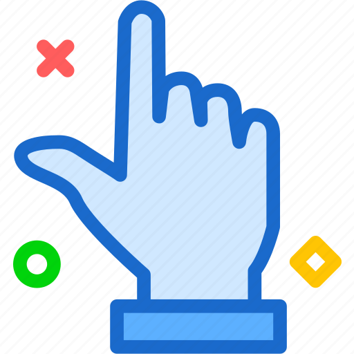 Arrow, finger, hand, interaction, touchup, upload icon - Download on Iconfinder