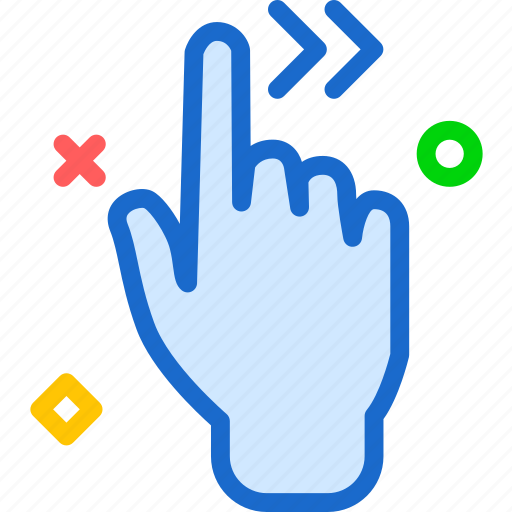 Arrow, forward, gesture, hand, play, repeat icon - Download on Iconfinder