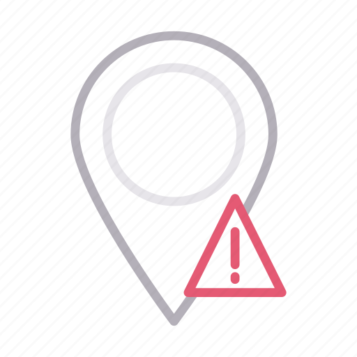 Error, gps, map, pin, warning icon - Download on Iconfinder