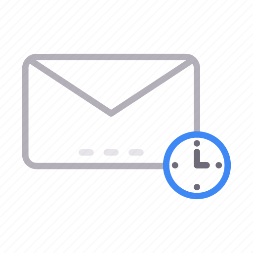 Clock, email, inbox, message, time icon - Download on Iconfinder