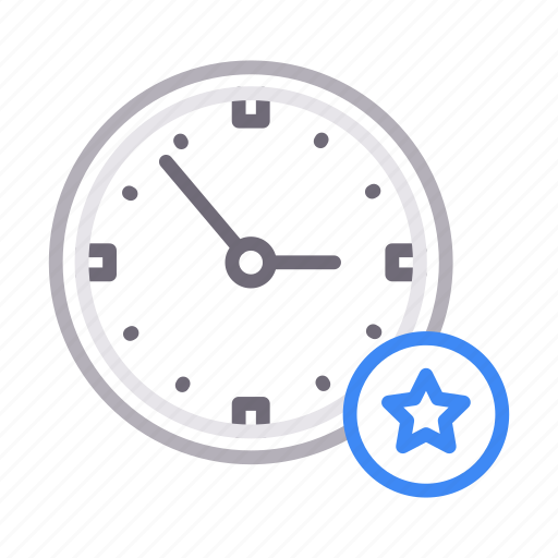 Clock, favorite, starred, time, watch icon - Download on Iconfinder