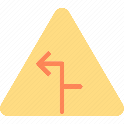 Arrow, sign, symbolleft, triangle, warning icon - Download on Iconfinder