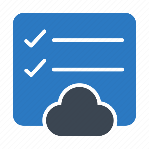 Checklist, cloud, project, server, storage icon - Download on Iconfinder