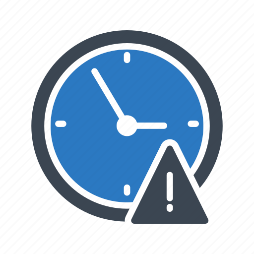 Clock, deadline, error, exclamation, warning icon - Download on Iconfinder