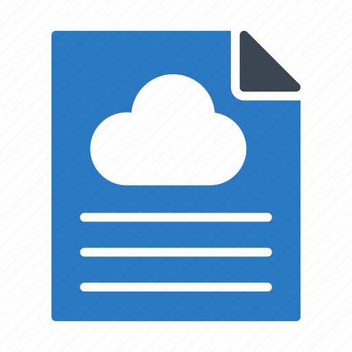 Cloud, document, file, paper, sheet icon - Download on Iconfinder