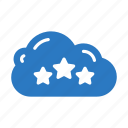 cloud, feedback, rating, server, storage