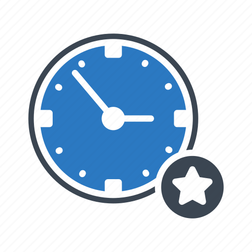 Clock, favorite, starred, time, watch icon - Download on Iconfinder