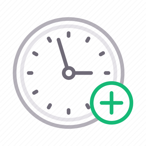 Add, clock, deadline, time, watch icon - Download on Iconfinder