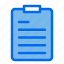 clipboard, document, file, note