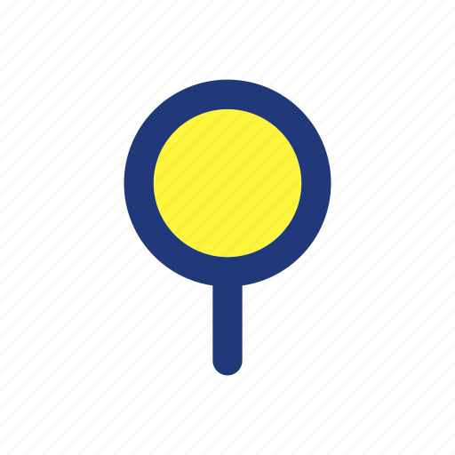 Round pushpin, identifying location, navigation, location marker icon - Download on Iconfinder