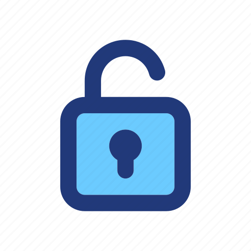 Unlocked padlock, security setting, free access, unlock icon - Download on Iconfinder
