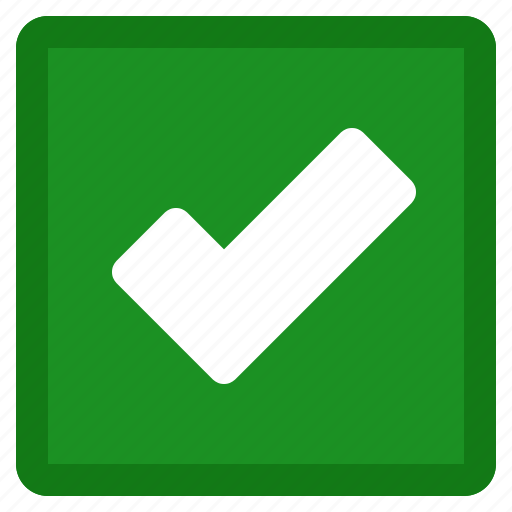 Accept, checkmark, ok, square, check, tick, green icon - Download on Iconfinder