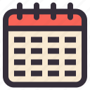 calendar, date, time, schedule, organization