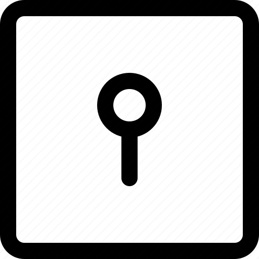 Keyhole, square, frame, key, security, lock, secure icon - Download on Iconfinder