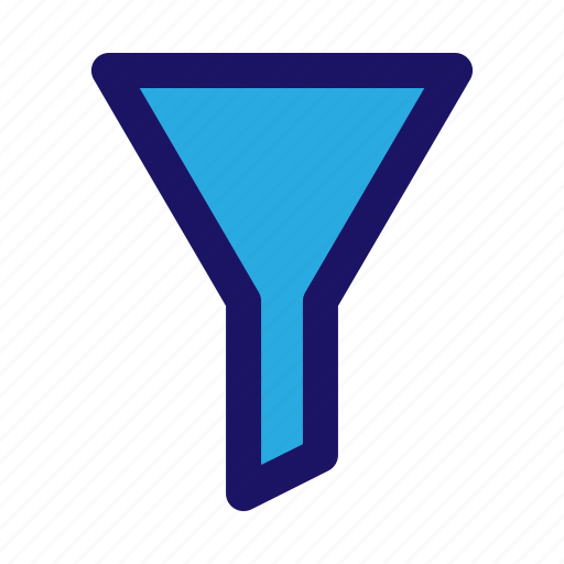 Cone, filter, funnel, sort icon - Download on Iconfinder