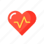 health app, heartbeat, pulse, cardiogram 