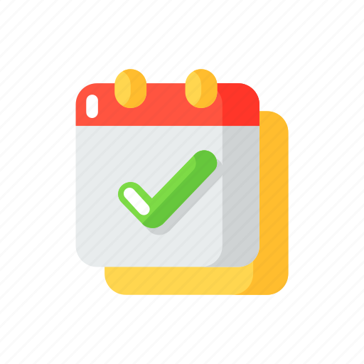 Calendar app, schedule, planner, check icon - Download on Iconfinder