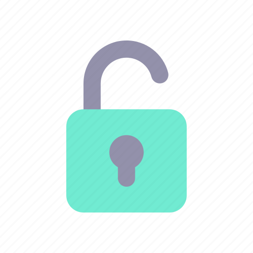 Unlocked padlock, security setting, folder access, open lock icon - Download on Iconfinder