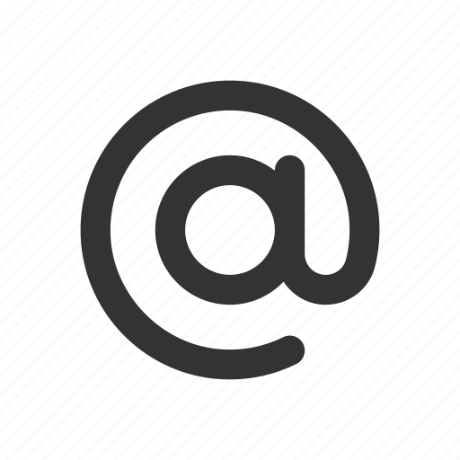 At sign, email address, online communication, ampersand icon - Download on Iconfinder