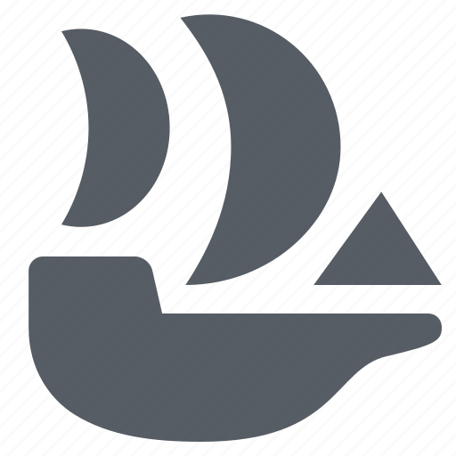 Boat, pirate, sailing, ship, transportation, travel icon - Download on Iconfinder