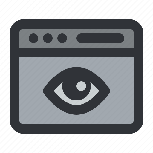 Eye, interface, view, browser, visibility, window icon - Download on Iconfinder