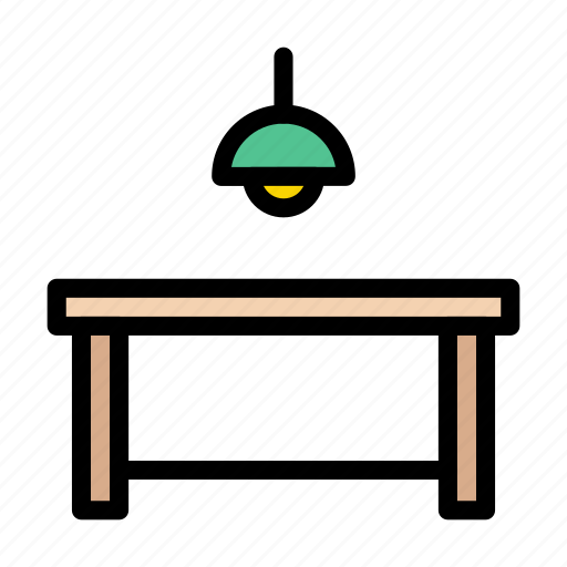 Furniture, interior, lamp, light, table icon - Download on Iconfinder