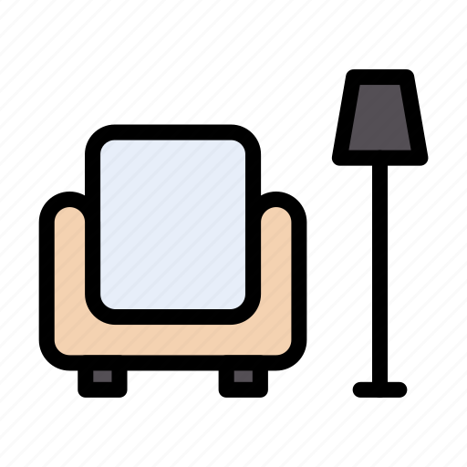 Couch, decoration, interior, lamp, sofa icon - Download on Iconfinder