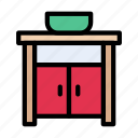 cabinet, drawer, interior, kitchen, sink