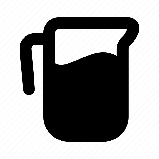 Water, jug, glass jug, water container, water jug, juice jug, glassware icon - Download on Iconfinder