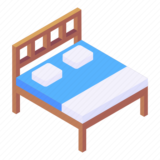 Double bed, bed, furniture, interior, room bed icon - Download on Iconfinder