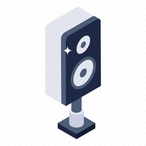 Audio speaker, speaker, woofer, sound speaker, sound equipment icon - Download on Iconfinder