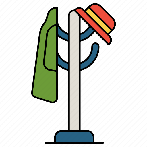 Hanger, stand, coat hanger stand, hat, cap, clothes icon - Download on Iconfinder