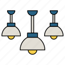hanging, lamps, light, bulb, electric, decor