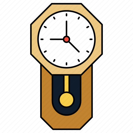 Clock, watch, time, hanging, pendulum, wall icon - Download on Iconfinder