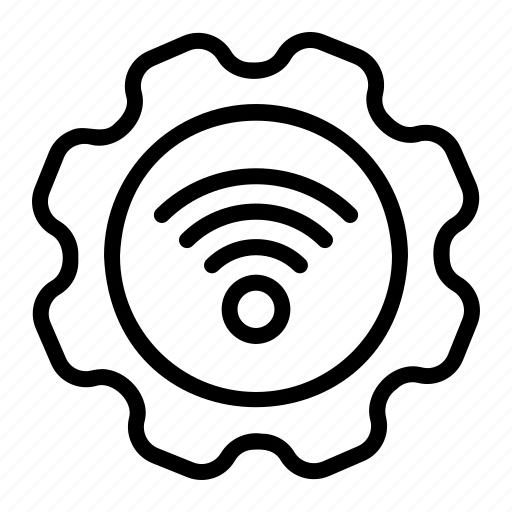 Gearinternet, of, thingsiotmechanicalsettingsnetworkingwirelessinternetapplication icon - Download on Iconfinder