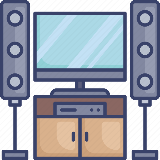 Device, electronic, monitor, screen, sound, speaker, system icon - Download on Iconfinder